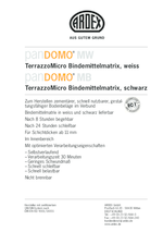 PANDOMO® MW/MB Produkt-Datenblatt