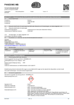 PANDOMO® MB Sicherheitsdatenblatt