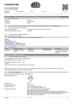 PANDOMO® MW Sicherheitsdatenblatt